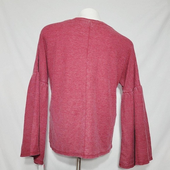 XL X-LARGE Xhilaration Pajama Bell Sleeve Shirt Scarlet Mystery RED NWT - Picture 6 of 7